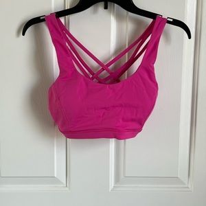 EUC Lululemon free to be serene Sonic Pink Bra 6
